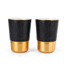 Cappuccino Set Of Two Cups From Majlis - Black