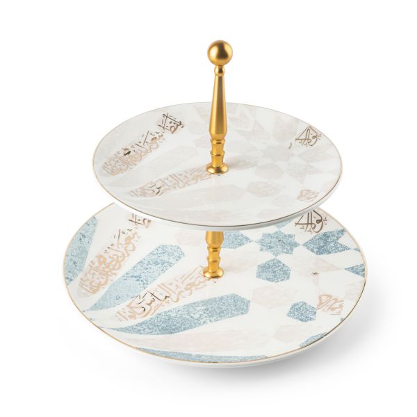 2 Tier  Serving Set  From Amal - Blue