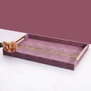Leather Tray From Joud - Purple