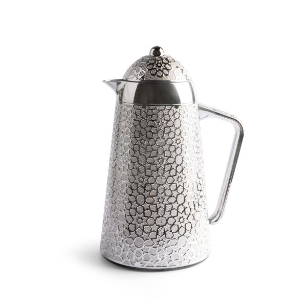 Vacuum Flask For Tea And Coffee From Crown - Silver