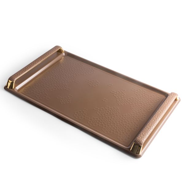 Serving Tray From Crown - Brown