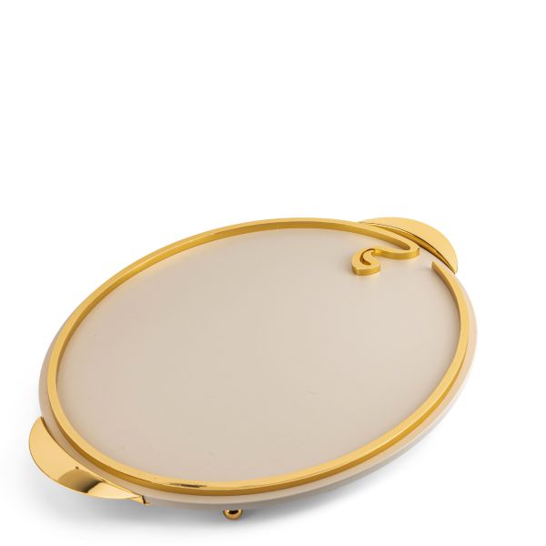 Luxury Serving Tray From Nour - Beige