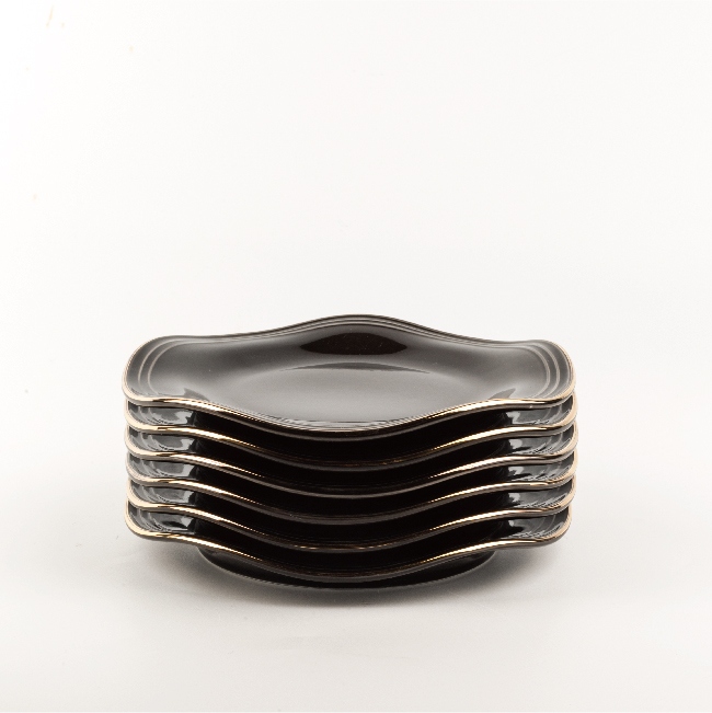 Black - Nuts Serving Plates From Waves
