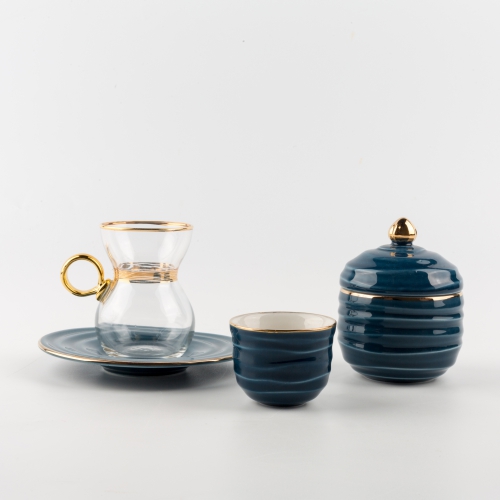 Blue -Tea Glass And Coffee Sets From Harmony 