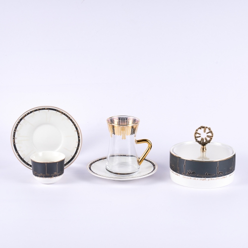 Black - Tea Glass And Coffee Sets From Kufi