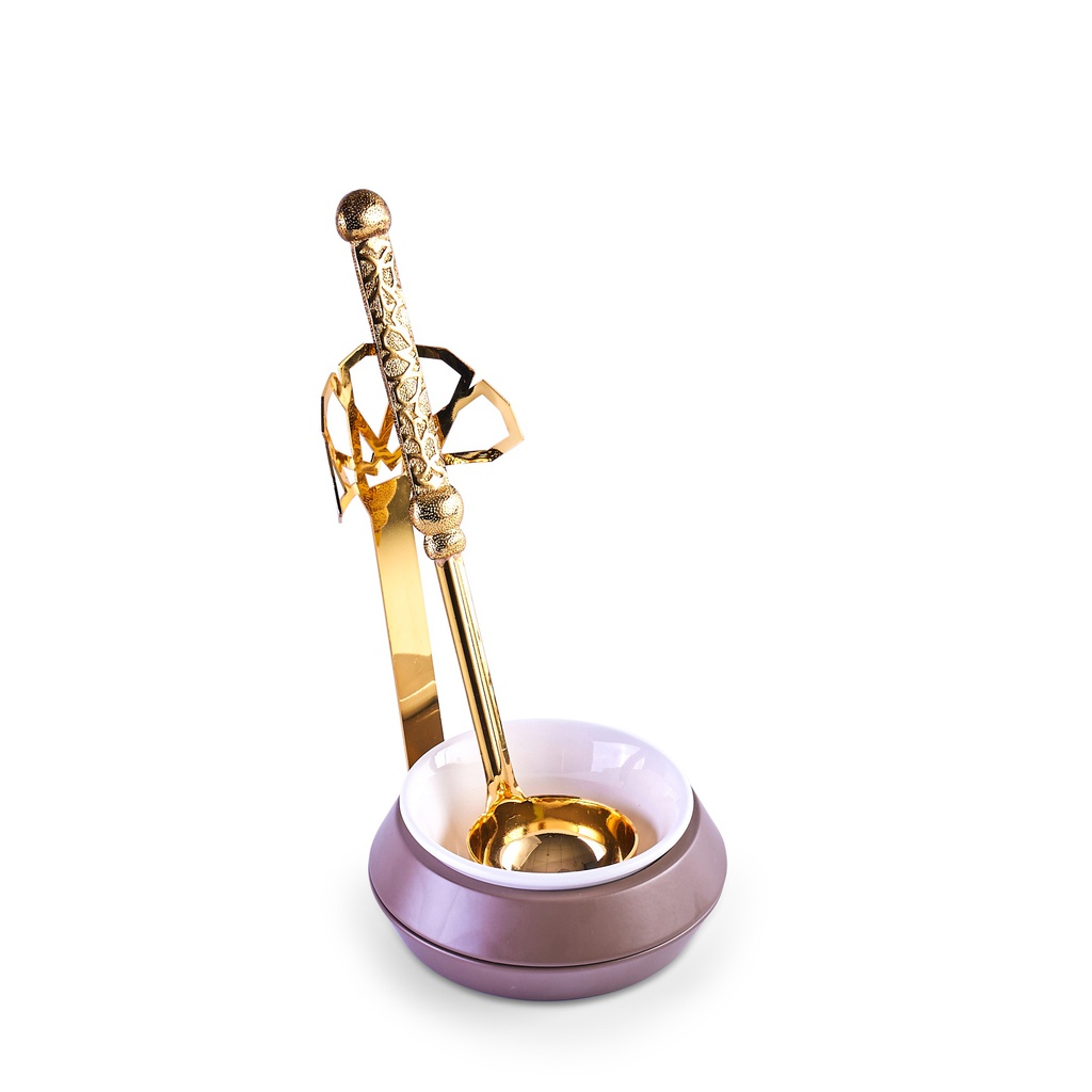 Serving Spoon With Stand From Majlis - Brown