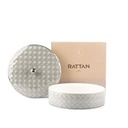 Medium Date Bowl From Rattan - Grey