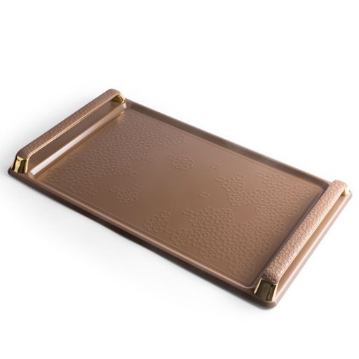 [TH0038] Serving Tray From Crown - Brown