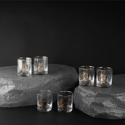 [GC1027 Gold] Luxury Water Glass Set