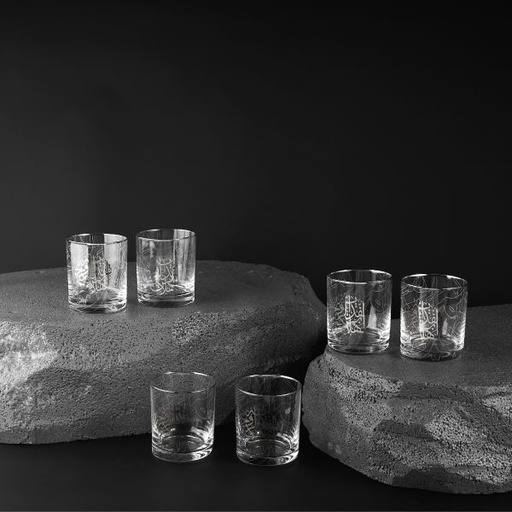 [GC1027 Silver] Luxury Water Glass Set
