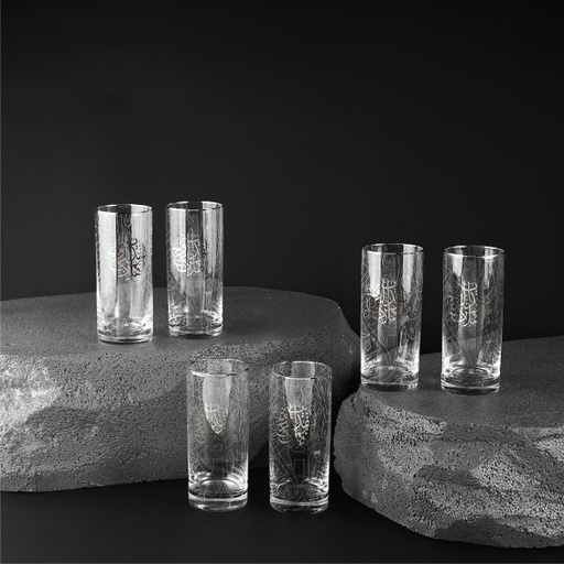 [GC1028 Silver] Luxury Water Glass Set