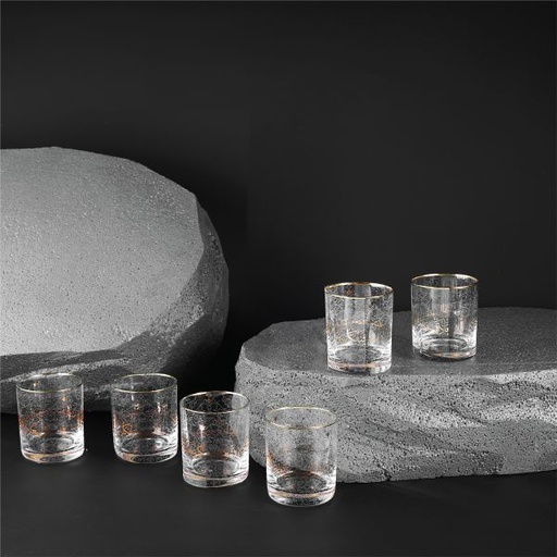 [GC1029 Gold] Luxury Water Glass Set