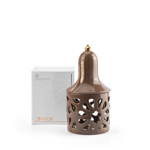 [ET2244] Large Electronic Candle From Nour - Brown