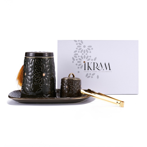 [ET1497] Black - Incense Burners From Ikram