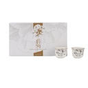 Arabic Coffee Cups Set 12 Pcs From Blooms - Grey