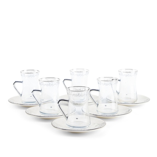 [ET1767] Tea Glass Sets From Joud - White