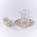 18 Pc set                           Tea glass / saucer + cawa cups