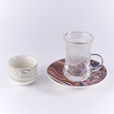 18 Pc set                           Tea glass / saucer + cawa cups